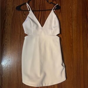 Forever 21 Cream Backless Dress.